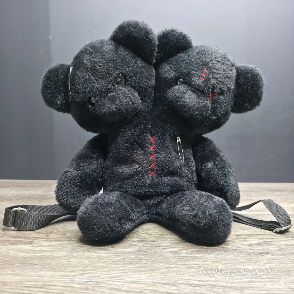Hot Topic - Double-Headed Teddy Bear Plush Backpack 16